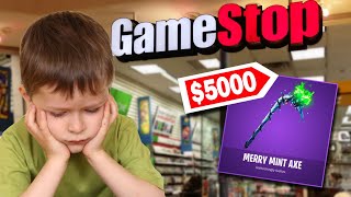 This kid stole 5000 worth of the RARE Minty Pickaxe Fortnite Battle Royale [upl. by Shepherd]