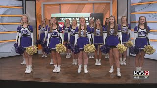 Guerin Catholic HS cheerleaders on Daybreak [upl. by Camarata682]