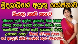 මුදලාලිගේ අයුතු යෝජනාව mudalalige ayuthu yojanawa keti katha sinhala [upl. by Antonia516]