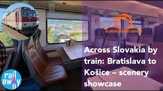 Across Slovakia  Bratislava to Kosice by Tatran Fast train  scenery showcase [upl. by Aizan]