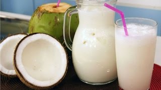 cómo hacer AGUA DE COCO NATURAL [upl. by Euqinomahs923]