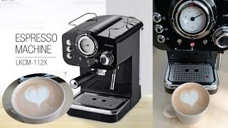 How to use Lebensstil Expresso Machine Model LKCM112X [upl. by Norre934]