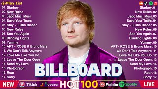 Bruno Mars The Weeknd Ed Sheeran Adele Maroon 5 Rihanna Sia 🌟 Billboard Top 50 This Week [upl. by Namyac]