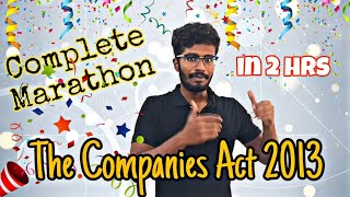 The Companies Act 2013🔥🔥  Full marathon in TAMIL 🥳🥳 CA Foundation Law [upl. by Atekihs]