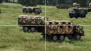 Large Group of North Korean Trucks Ambushed by Ukrainian Forces near Kursk Air Base  Arma 3 [upl. by Rinee516]