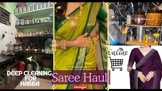 Online Saree Shopping🛍️Preparation For Deepavali🥰Yen changes madidhine Kitchen ali⁉️subscribe [upl. by Farrish]