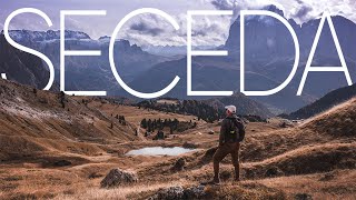 Hiking in amazing Seceda  Punto panoramico loop from Col da Lech Italian Alp [upl. by Sherwin]