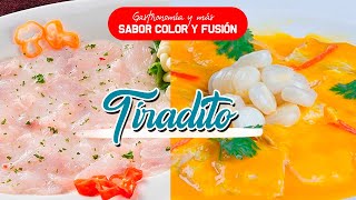 Tiradito de pescado clasico y en salsa Comida Peruana [upl. by Haldi]