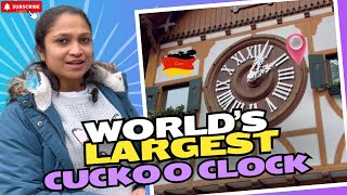 🇩🇪 Worlds Biggest Cuckoo Clock  Germany  Cuckoo clock Schwarzwald Triberg Kannadavlogs like [upl. by Kathlin]