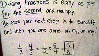 Dividing Fractions Poem [upl. by Tacita73]