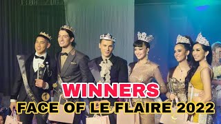 FACE OF LE FLAIRE 2022  Announcement of Winners [upl. by Ledniahs]