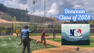 32 Donovan  Next Level Baseball NC Class of 2028  Highlights Summer 2024 [upl. by Brenner683]