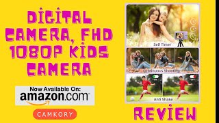 CAMKORY  FHD 1080P Kids Camera 44MP Point and Shoot Digital Cameras with 32GB SD Card [upl. by Yeniar]