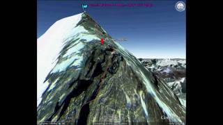 Mount Everest North Ridge Climbing Route in 3D [upl. by Amery]