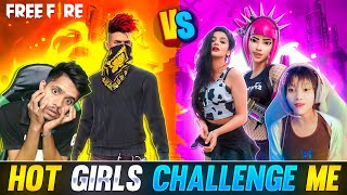 Random Hot Girl ❤️Challenge Me😨😤  Kaal YT Vs Squad  Garena Free Fire [upl. by Bethina]