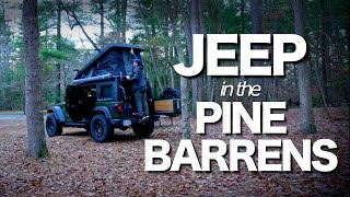 Overlanding in the dark NJ Pine Barrens in December [upl. by Almena]