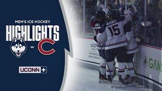 HIGHLIGHTS  UConn Mens Hockey Defeats Colgate in Season Opener [upl. by Drusilla]