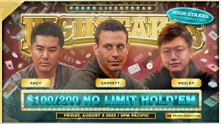 SUPER HIGH STAKES 100200400 w Garrett Andy Wesley Double M Ryusuke Bill Klein Han amp JR [upl. by Girhiny]