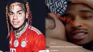 6ix9ines Baby Mama In Bed With His Friend [upl. by Asp]