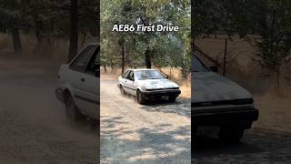 Im literally flooring it automobile ae86 toyota [upl. by Enilarac]