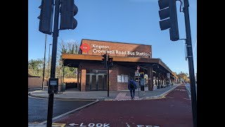 Photo Slideshow Of The Refurbished amp Reopened Cromwell Road Bus Station Kingston upon Thames [upl. by Relyuc]