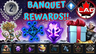 BANQUET REWARDS ARE IN 2 Worldwide Placement Fire Ally Rank Rewards  Marvel Contest of Champs [upl. by Pirbhai]