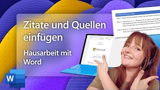 Quellen amp Zitate in Word  alles was du wissen musst [upl. by Hulburt]