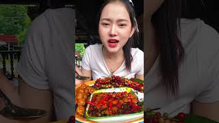 Eating food part 259thaifood thaifoodstagram thaifoods thaifoodlover  thaifoodstyl [upl. by Ailima]