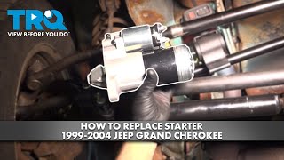 How to Replace Starter 19992004 Jeep Grand Cherokee [upl. by Rodmann803]