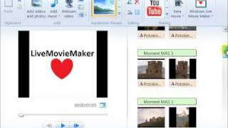 Windows Live Movie Maker Tutorial 3 Fit photos to soundtrack [upl. by Isnam552]