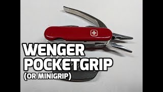 Wenger PocketGrip or MiniGrip 85mm Swiss Army Knife Review [upl. by Dollar]