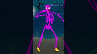 Skeleton Song Five Skeletons Went Out One Night shortsfeed halloween shorts [upl. by Ahl]