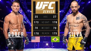 DREW DOBER vs JEAN SILVA FULL FIGHT UFC DENVER [upl. by Ayahsal]