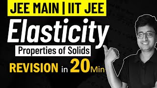 Elasticity  Properties of Solids  Complete REVISION for JEE Physics  Mohit Sir IIT KGP [upl. by Ahsinid915]