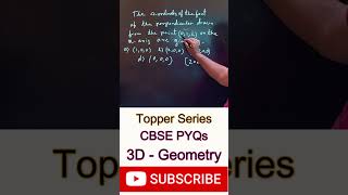 PYQ on 3D  Geometry Question No  10  Topper Series for CBSE Class  XII [upl. by Avner668]