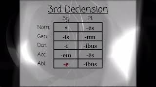 The 3rd Declension Song [upl. by Ayimat]