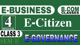 Kerala University BCom 3rd Semester EBusinessModule 4 E Citizens Malayalam Class [upl. by Akessej]