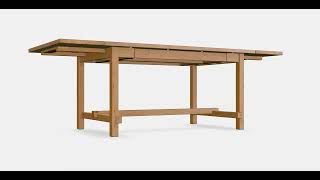 NORDVIKEN Extendable table 1  AR  WebAR [upl. by Fina]