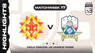 Giravanz Kitakyushu 21 FC Gifu  MW17  2022 MEIJI YASUDA J3 LEAGUE [upl. by Solon]