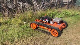 Remote Controlled Lawn Mower Evatech Goat 22T to Mike in TN 2021 [upl. by Nessy]