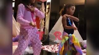 AMERICAN RAPPER LUDACRIS DAUGHTERS DANCING TO PIKI PIKI SKIRT BY ZAMBIAN ARTIST AFUNIKA [upl. by Eniala]