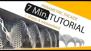 02 7 MINUTES CSharpWeaverbird Tutorial Parametric Facade [upl. by Er]