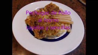 Pechugas de Pollo al Horno Sencillas Y Rápidas [upl. by Lanita801]