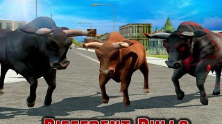 Angry Buffalo Simulation GamesBull Vs Buffalos Fighting [upl. by Arek]