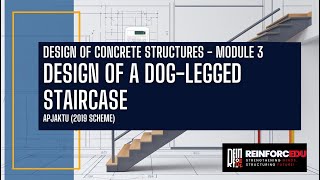 Design of DogLegged Staircase Malayalam Tutorial Design of Concrete Structures  APJAKTU [upl. by Zhang897]