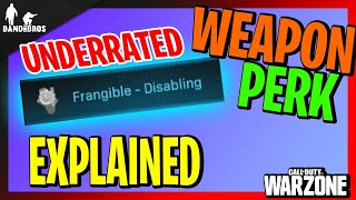 Most Underrated Weapon Perk Modern Warfare Warzone  Frangible Disabling Explained [upl. by Ahseyt885]