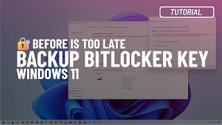 Windows 11 10 Backup BitLocker recovery key to unlock your PC [upl. by Lymann]