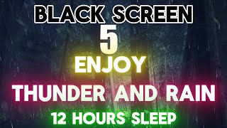 11 HOURS THUNDER amp RAIN Sounds for Sleeping and Relaxation  Rain and Distance Thunder Sounds P2 [upl. by Aissatsan]