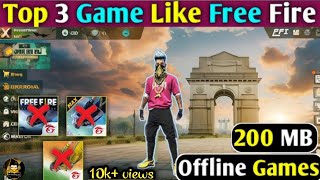 Top 3 Free Fire Copy games OFFLINE  For Low Device Friends About This Video [upl. by Kcir]