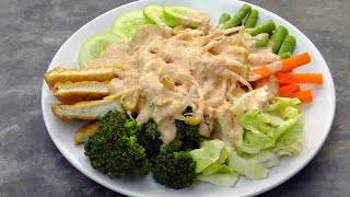 Indonesisches Gado Gado  Gemüse mit Erdnusssoße  Vegan Vegetarisches Rezept [upl. by Kyrstin]